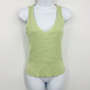 Gap Vintage Y2K Green Tank Top Size Medium Fairycore Whimsical Early 2000s